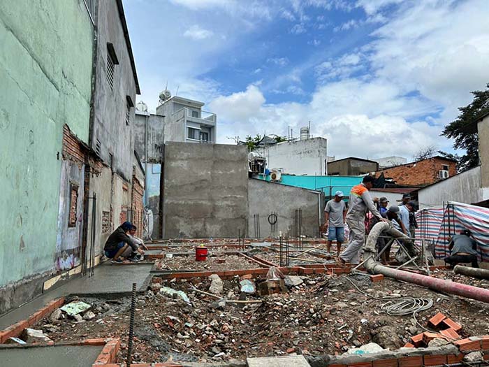 Nhận xây nhà phần thô quận 8